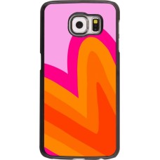 Coque Samsung Galaxy S6 - Valentine 2024 heart gradient