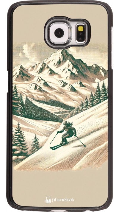 Coque Samsung Galaxy S6 - Vintage Ski Mountain