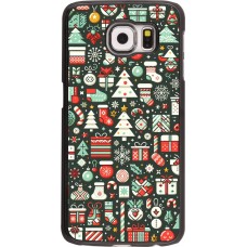 Samsung Galaxy S6 edge Case Hülle - Weihnachten 2023 Flachmuster