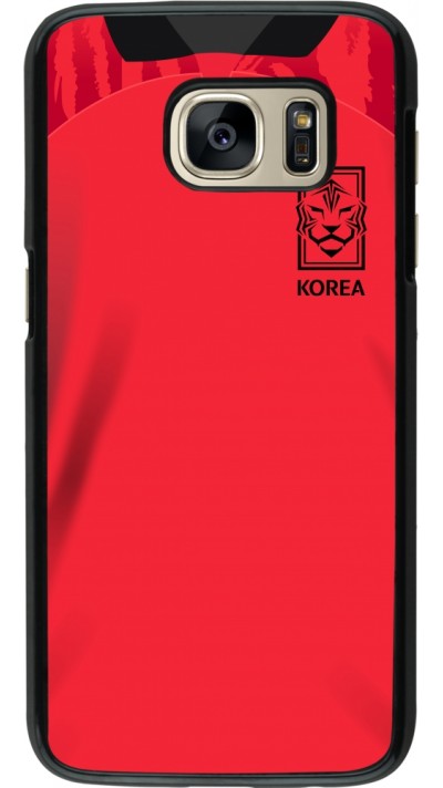 Samsung Galaxy S7 Case Hülle - Südkorea 2022 personalisierbares Fussballtrikot