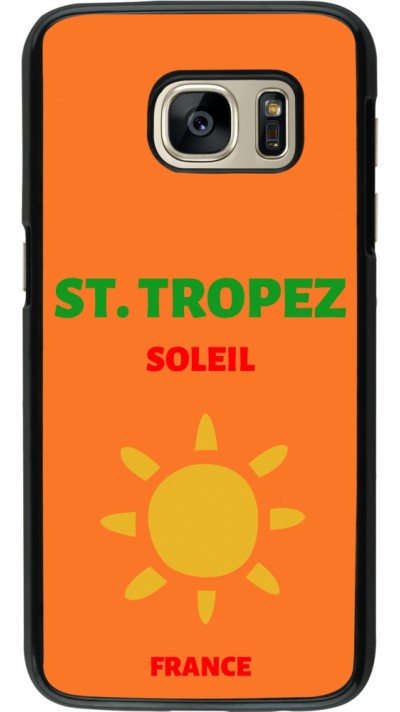 Samsung Galaxy S7 Case Hülle - Pop Summer Destination St-Tropez