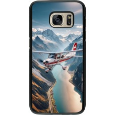 Samsung Galaxy S7 Case Hülle - Schweizer Alpenflug