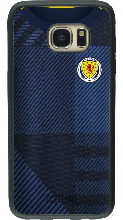 Samsung Galaxy S7 edge Case Hülle - Silikon schwarz Schottland personalisierbares Fussballtrikot