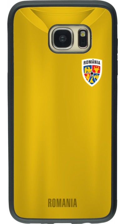 Samsung Galaxy S7 edge Case Hülle - Silikon schwarz Fussballtrikot Rumänien