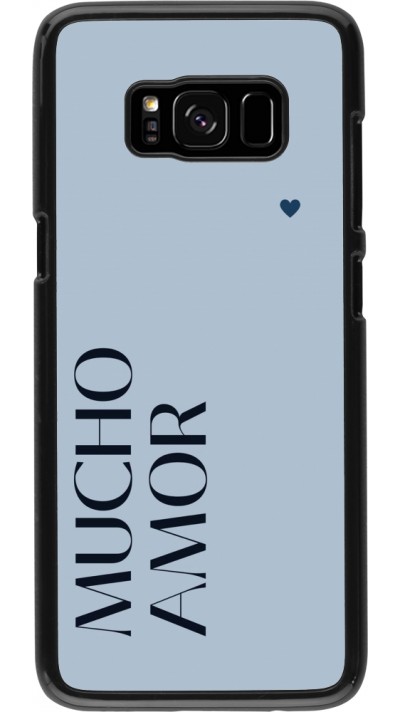 Coque Samsung Galaxy S8 - Valentine 2024 mucho amor azul