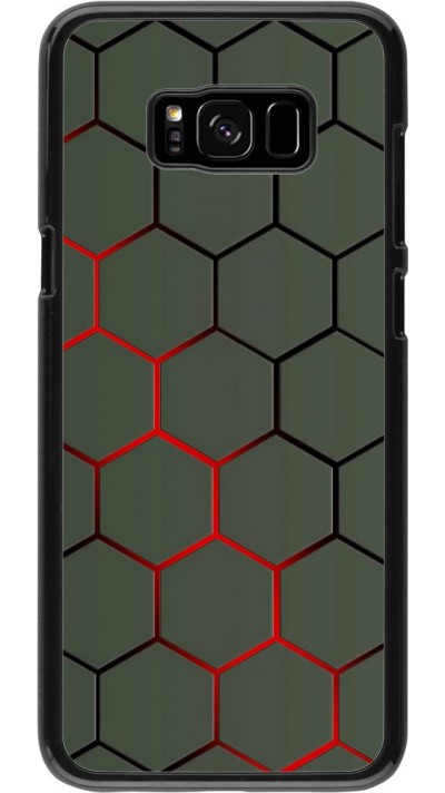 Hülle Samsung Galaxy S8+ - Geometric Line red