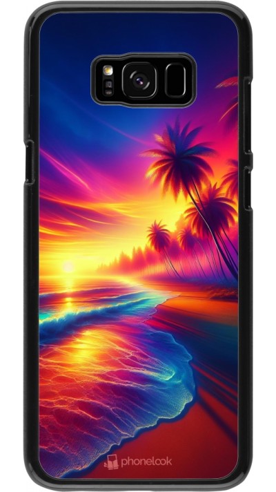 Samsung Galaxy S8+ Case Hülle - Strand Sonnenuntergang auffällig