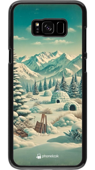 Coque Samsung Galaxy S8+ - Vintage Snowy Mountain Igloo