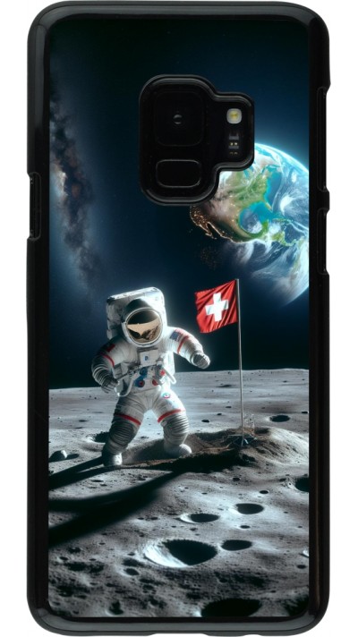 Coque Samsung Galaxy S9 - Astro Suisse sur lune