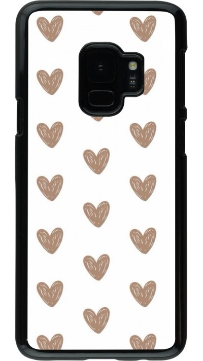 Coque Samsung Galaxy S9 - Autumn 2024 brown hearts