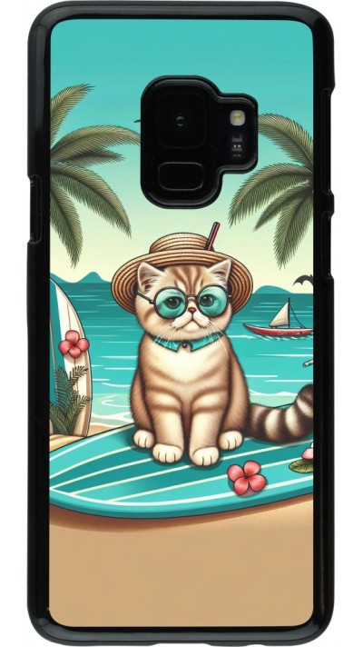 Coque Samsung Galaxy S9 - Chat Surf Style