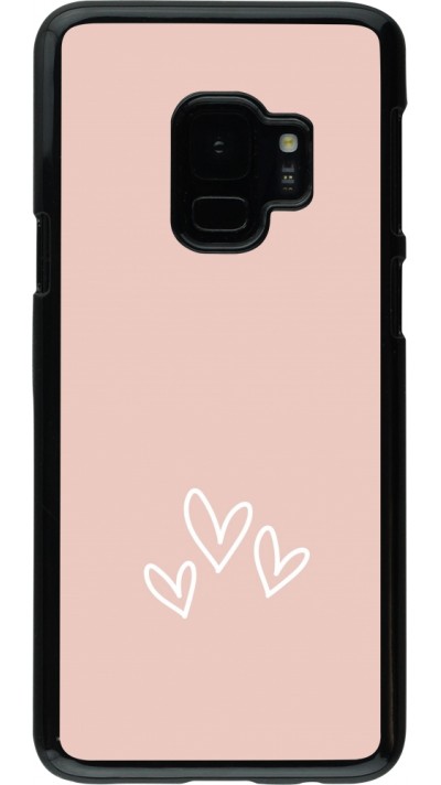 Coque Samsung Galaxy S9 - Valentine 2023 three minimalist hearts