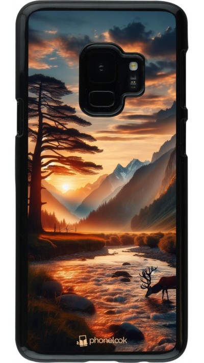 Coque Samsung Galaxy S9 - Valley Sunset Deer Tree