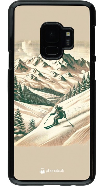 Coque Samsung Galaxy S9 - Vintage Ski Mountain