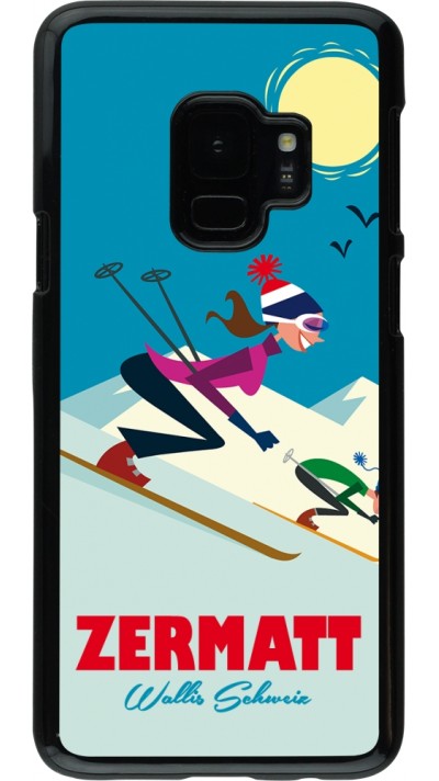 Coque Samsung Galaxy S9 - Zermatt Ski Downhill