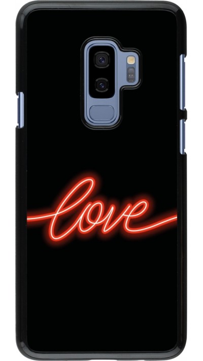 Coque Samsung Galaxy S9+ - Valentine 2023 neon love