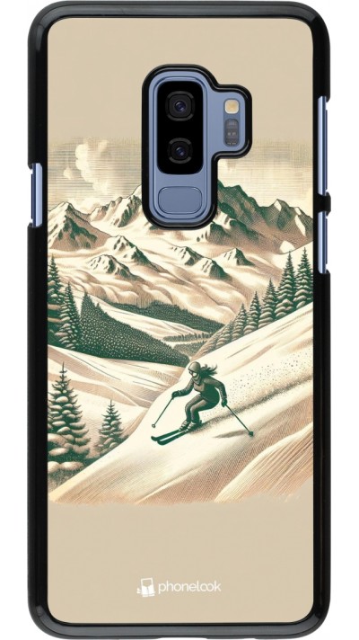 Coque Samsung Galaxy S9+ - Vintage Ski Mountain