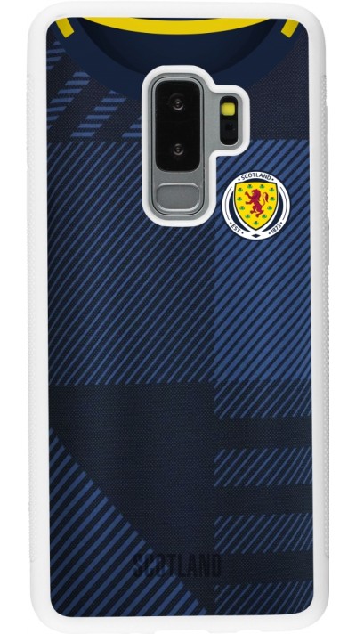 Samsung Galaxy S9+ Case Hülle - Silikon weiss Schottland personalisierbares Fussballtrikot