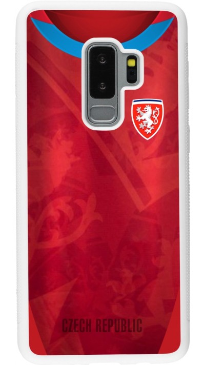 Samsung Galaxy S9+ Case Hülle - Silikon weiss Tschechische Republik personalisierbares Fussballtrikot