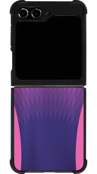 Samsung Galaxy Z Flip5 Case Hülle - Silikon schwarz Deutschland Away personalisierbares Fussballtrikot