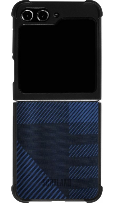 Samsung Galaxy Z Flip5 Case Hülle - Silikon schwarz Schottland personalisierbares Fussballtrikot