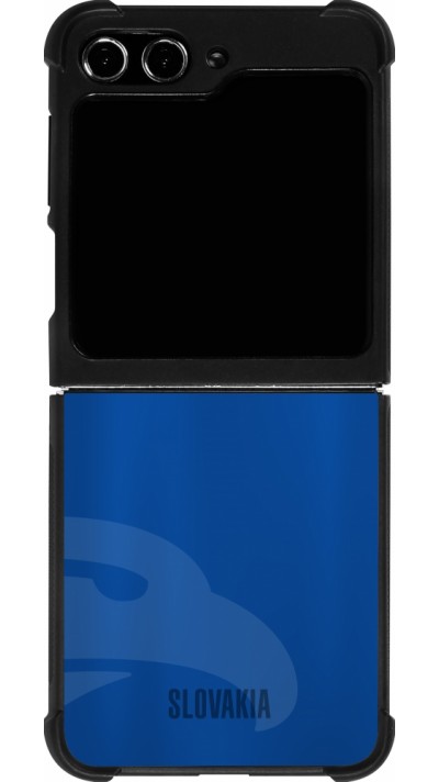 Samsung Galaxy Z Flip5 Case Hülle - Silikon schwarz Fussballtrikot Slowakei