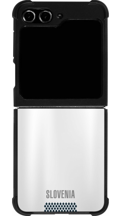 Samsung Galaxy Z Flip5 Case Hülle - Silikon schwarz Fussballtrikot Slowenien