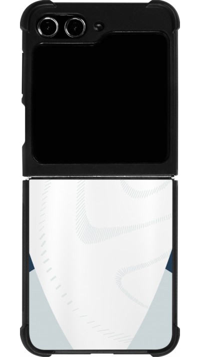 Samsung Galaxy Z Flip5 Case Hülle - Silikon schwarz Schweiz Away personalisierbares Fussballtrikot