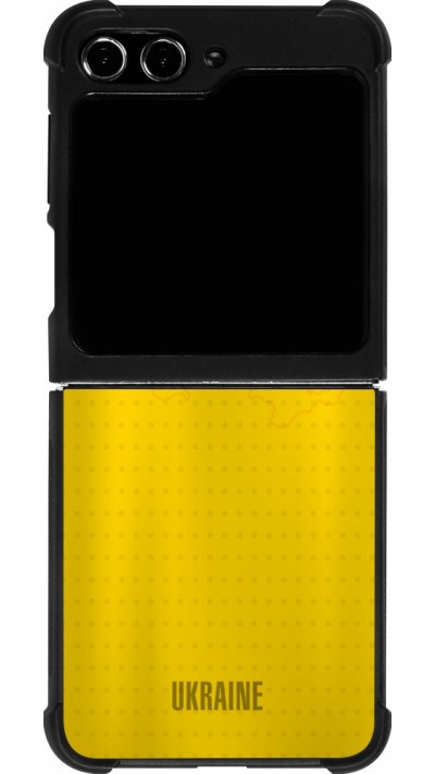 Samsung Galaxy Z Flip5 Case Hülle - Silikon schwarz Fussballtrikot Ukraine