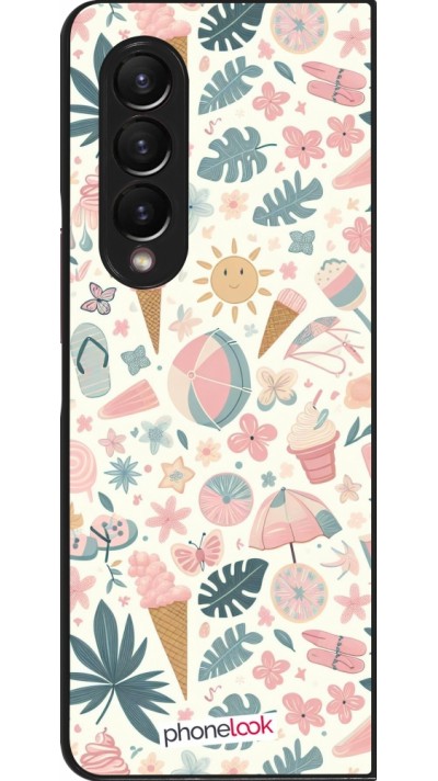 Coque Samsung Galaxy Z Fold3 5G - Summer Pink Pattern