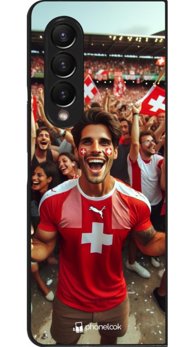 Samsung Galaxy Z Fold3 5G Case Hülle - Schweizer Fan Euro 2024