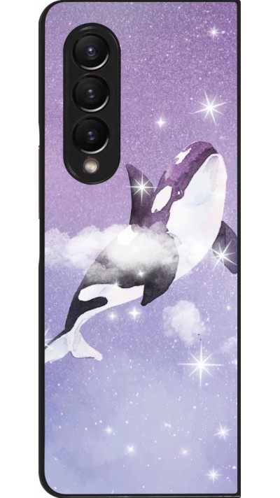 Samsung Galaxy Z Fold3 5G Case Hülle - Whale in sparking stars