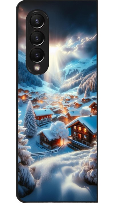 Samsung Galaxy Z Fold4 Case Hülle - Berg Schnee Licht