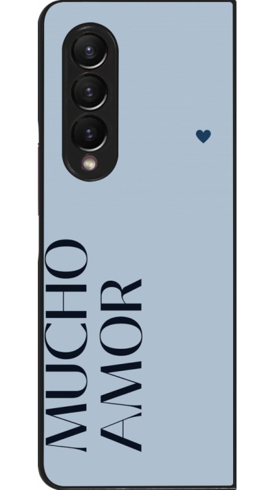 Coque Samsung Galaxy Z Fold4 - Valentine 2024 mucho amor azul