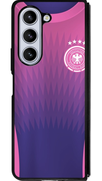 Samsung Galaxy Z Fold5 Case Hülle - Silikon schwarz Deutschland Away personalisierbares Fussballtrikot