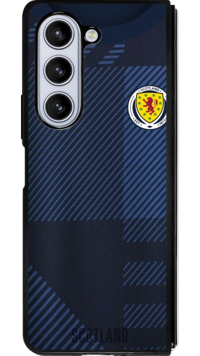 Samsung Galaxy Z Fold5 Case Hülle - Silikon schwarz Schottland personalisierbares Fussballtrikot