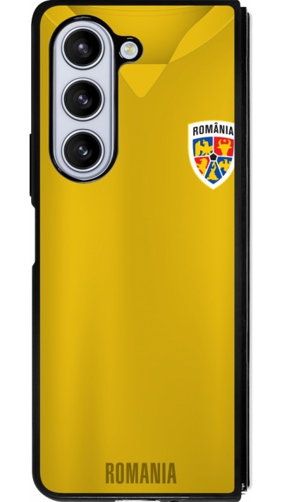 Samsung Galaxy Z Fold5 Case Hülle - Silikon schwarz Fussballtrikot Rumänien