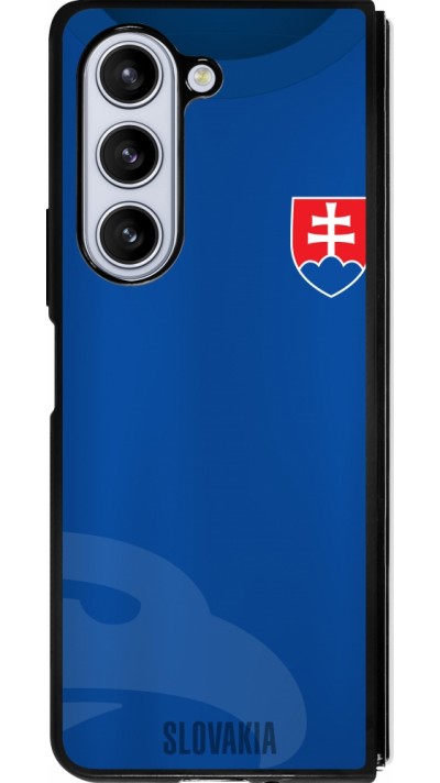 Samsung Galaxy Z Fold5 Case Hülle - Silikon schwarz Fussballtrikot Slowakei
