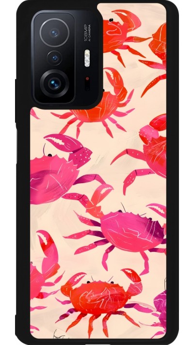 Xiaomi 11T Case Hülle - Silikon schwarz Crabs Paint