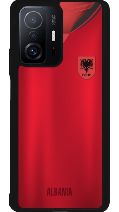 Xiaomi 11T Case Hülle - Silikon schwarz Albanien personalisierbares Fussballtrikot