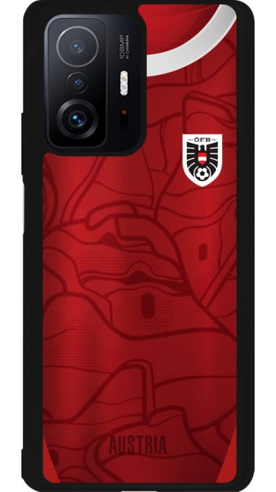 Xiaomi 11T Case Hülle - Silikon schwarz Austria personalisierbares Fussballtrikot