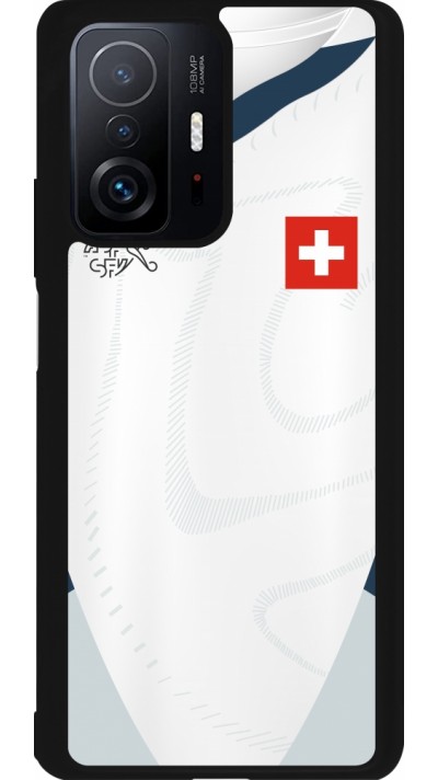 Xiaomi 11T Case Hülle - Silikon schwarz Schweiz Away personalisierbares Fussballtrikot