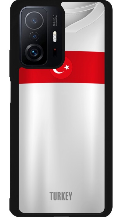 Xiaomi 11T Case Hülle - Silikon schwarz Türkei personalisierbares Fussballtrikot