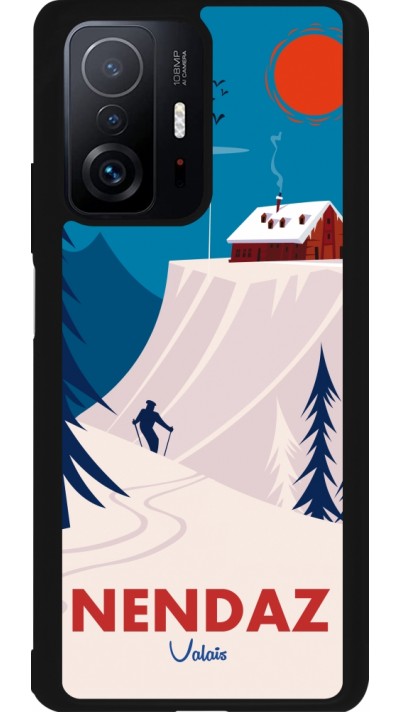 Xiaomi 11T Case Hülle - Silikon schwarz Nendaz Cabane Ski