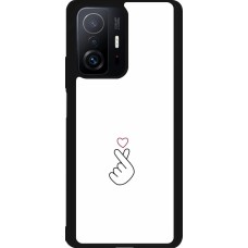 Xiaomi 11T Case Hülle - Silikon schwarz Valentine 2024 heart by Millennials