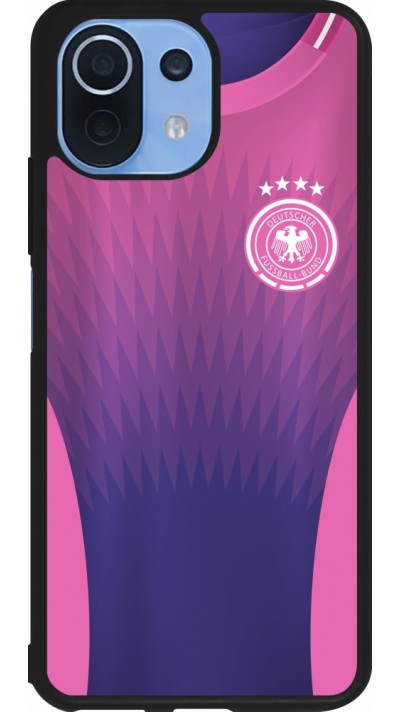 Xiaomi Mi 11 Lite 5G Case Hülle - Silikon schwarz Deutschland Away personalisierbares Fussballtrikot