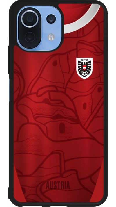 Xiaomi Mi 11 Lite 5G Case Hülle - Silikon schwarz Austria personalisierbares Fussballtrikot