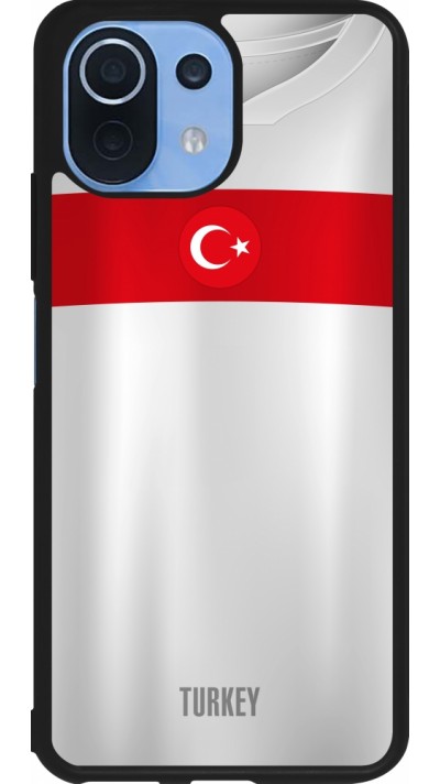 Xiaomi Mi 11 Lite 5G Case Hülle - Silikon schwarz Türkei personalisierbares Fussballtrikot