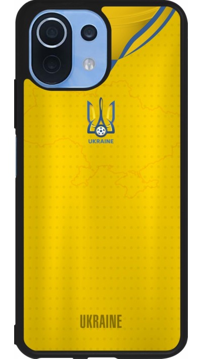 Xiaomi Mi 11 Lite 5G Case Hülle - Silikon schwarz Fussballtrikot Ukraine