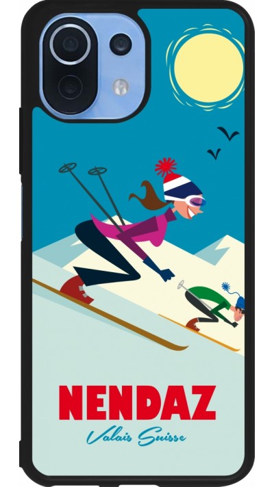 Xiaomi Mi 11 Lite 5G Case Hülle - Silikon schwarz Nendaz Ski Downhill
